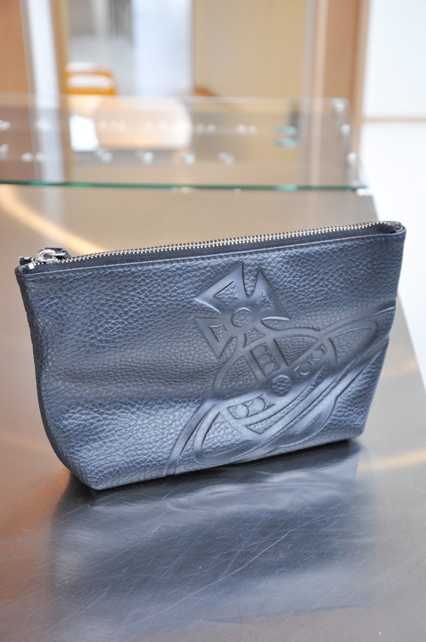 Vivienne Westwood Pouch - Black Leather