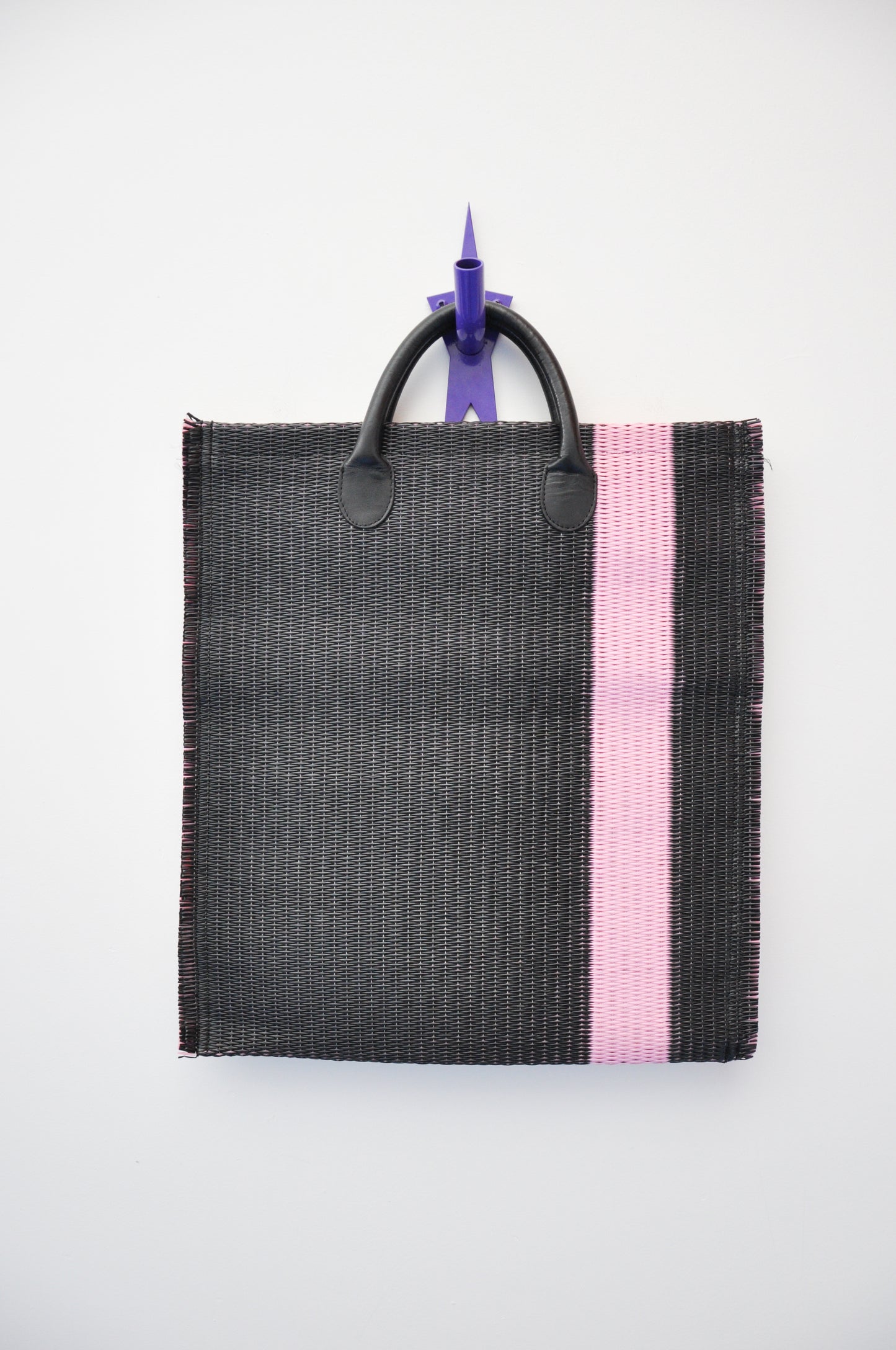 Comme des Garcons Bag Woven - black/pink