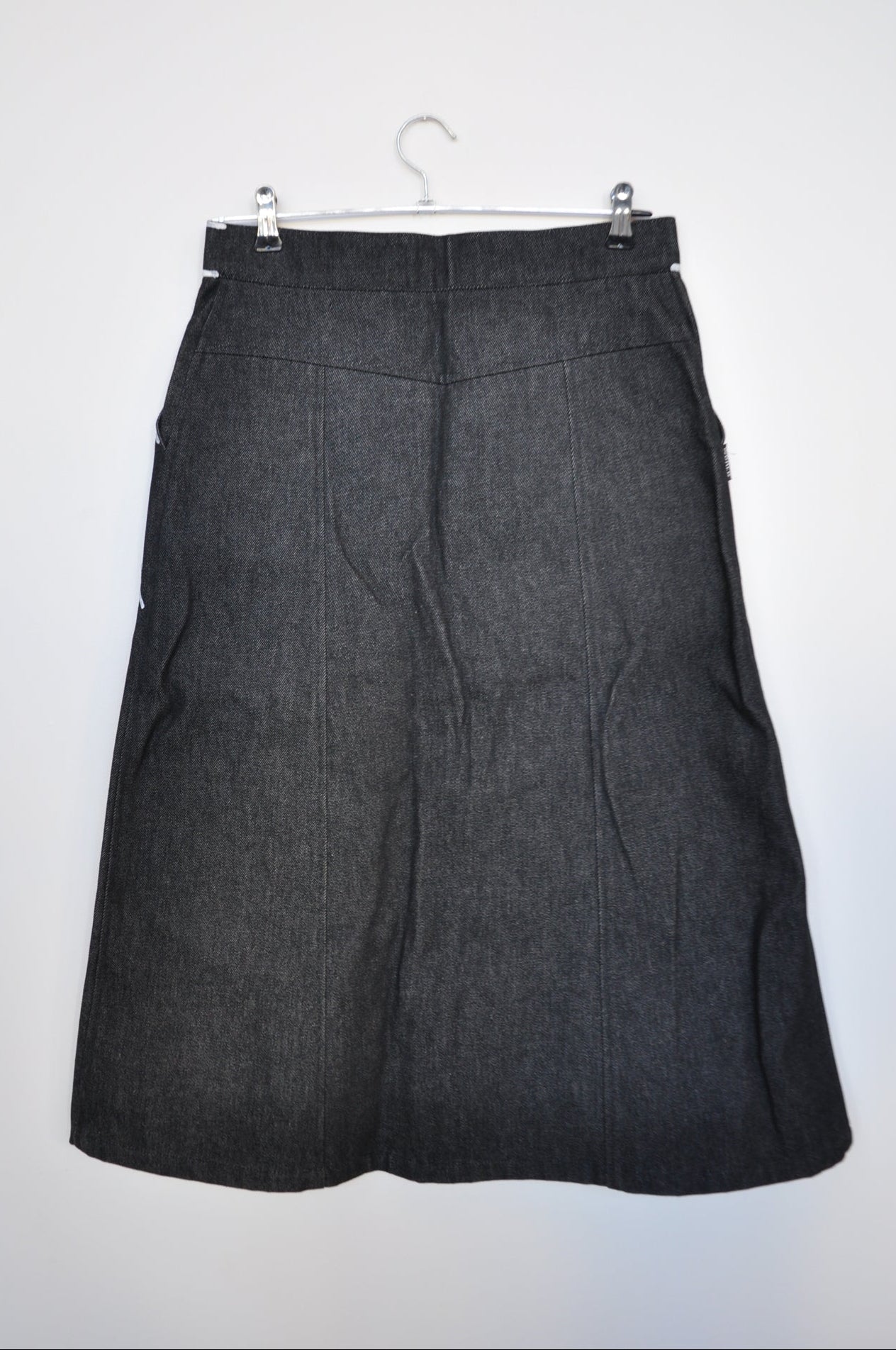 World Denim Skirt - black/white