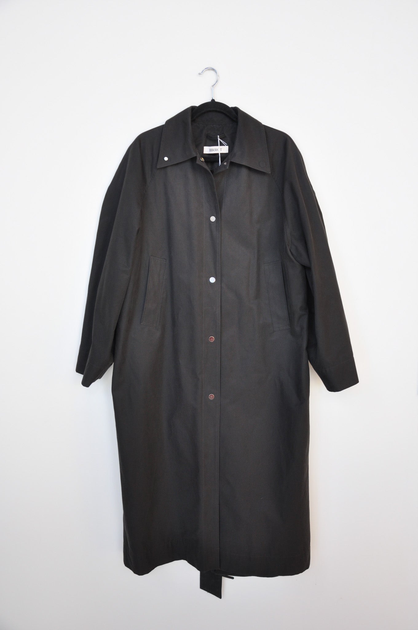 Birrot Mool Trench Coat - Black