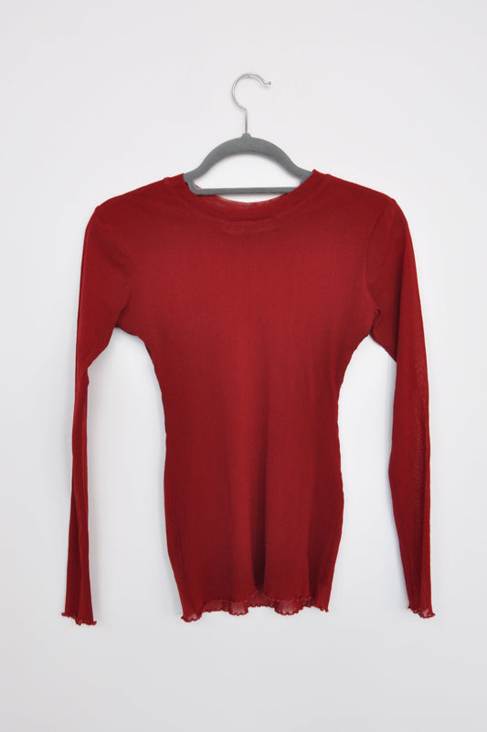 Roisin Dubh  Mesh Top - red
