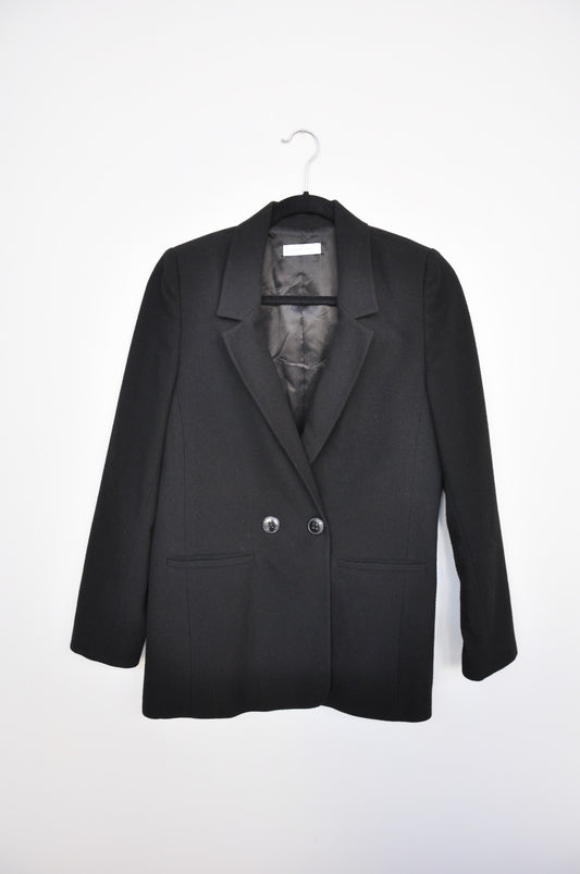 Annie Bing Double Breasted Blazer - Black