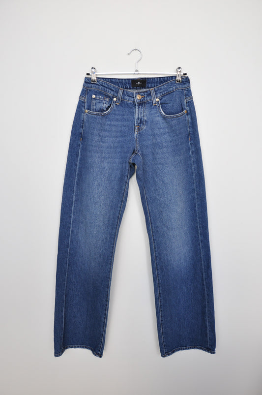 7 for all Mankind Low-Rise Jeans - Indigo