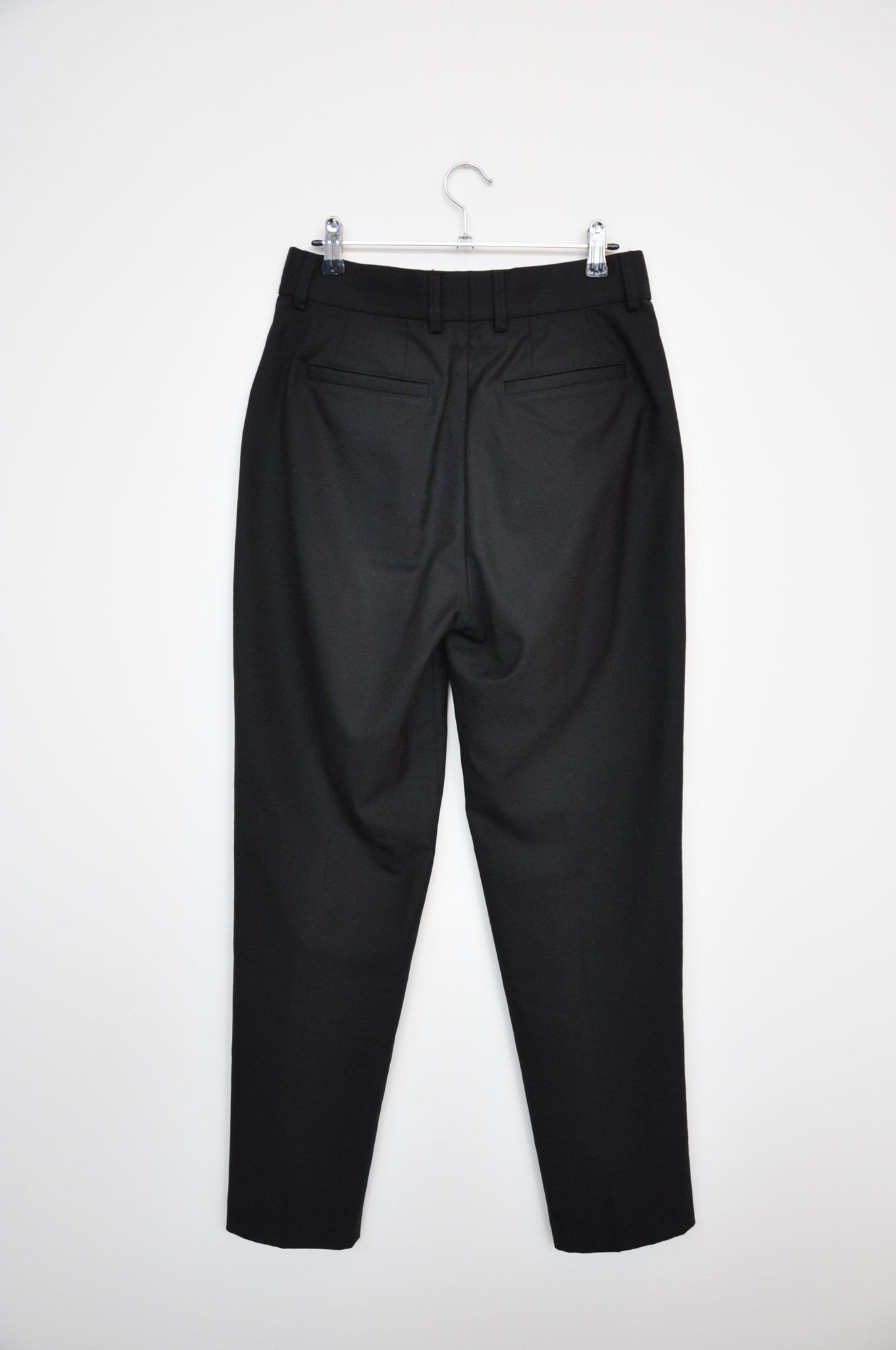 Wynn Hamlyn Wool Tapered Trousers - Black