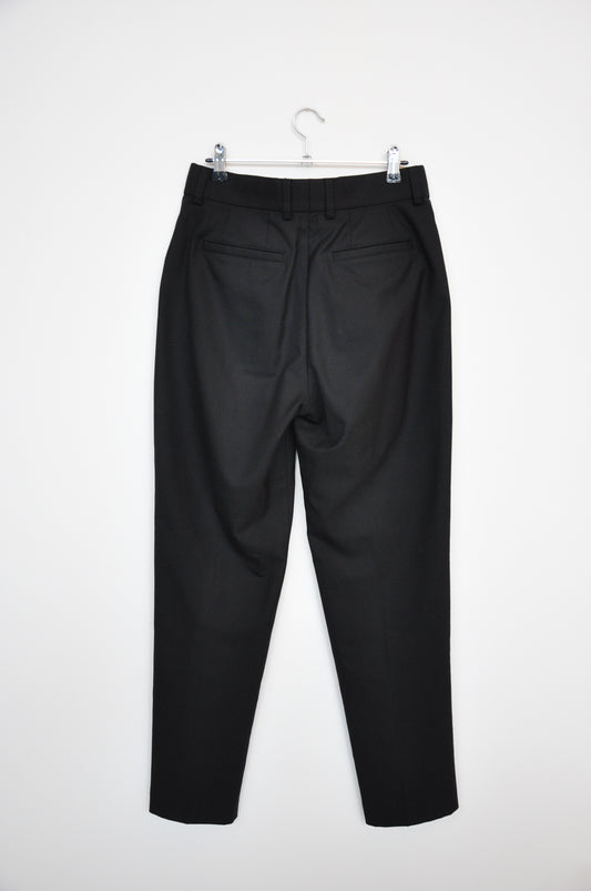 Wynn Hamlyn Wool Tapered Trousers - Black