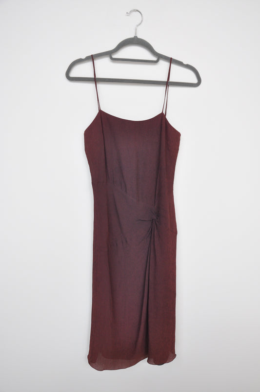 Armani Dress - maroon/black