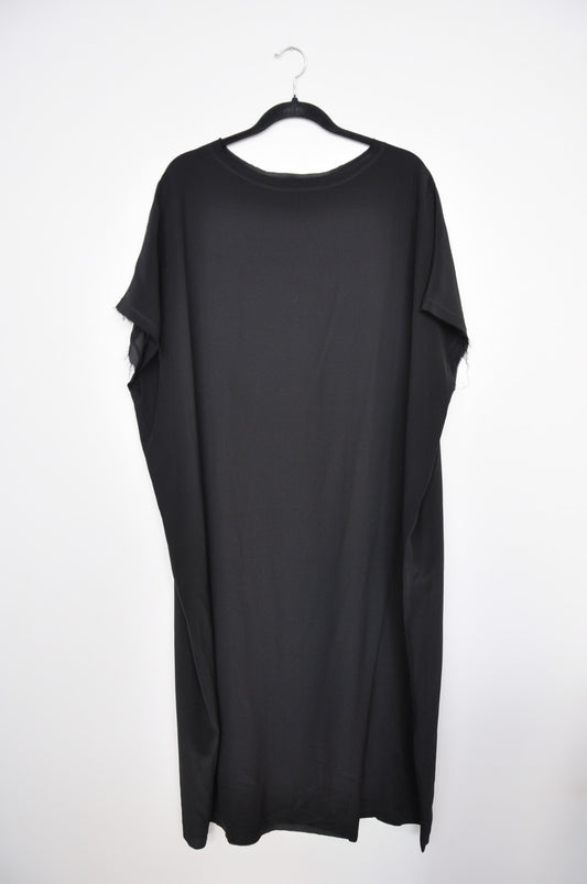 Herriot Silk T-Shirt Dress - Black