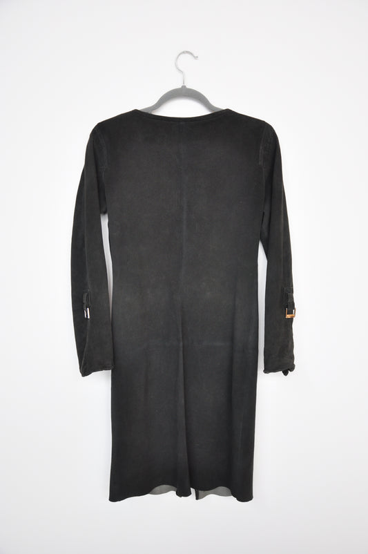 Loewe Leather Dress  - black