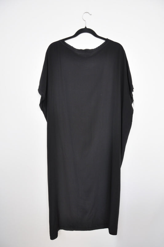Herriot Silk T-Shirt Dress - Black
