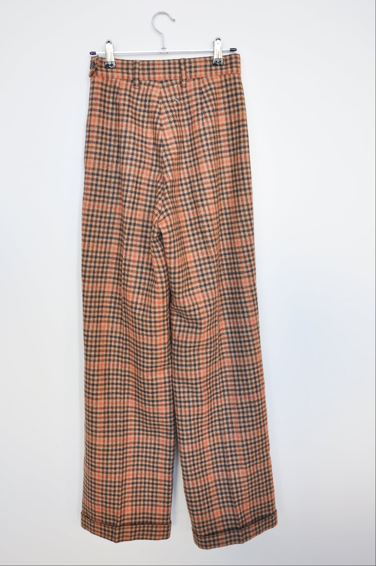 Margiela Check Trousers - brown/black/orange