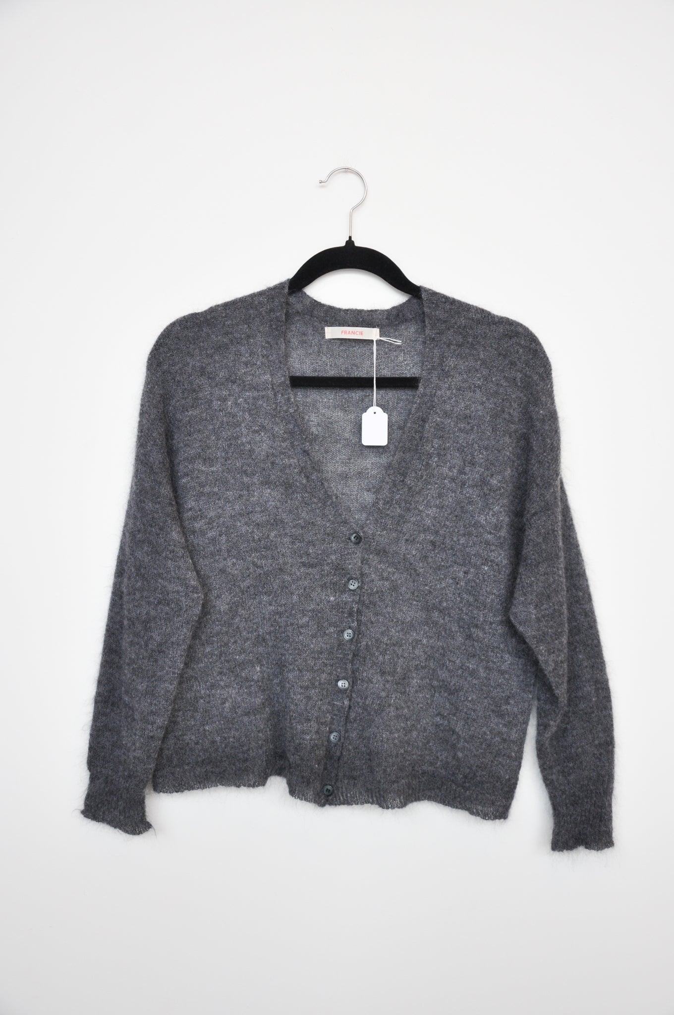 Francie Mohair Cardigan - Grey