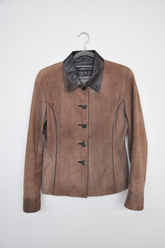 Caroline Moore Lambskin Jacket - brown