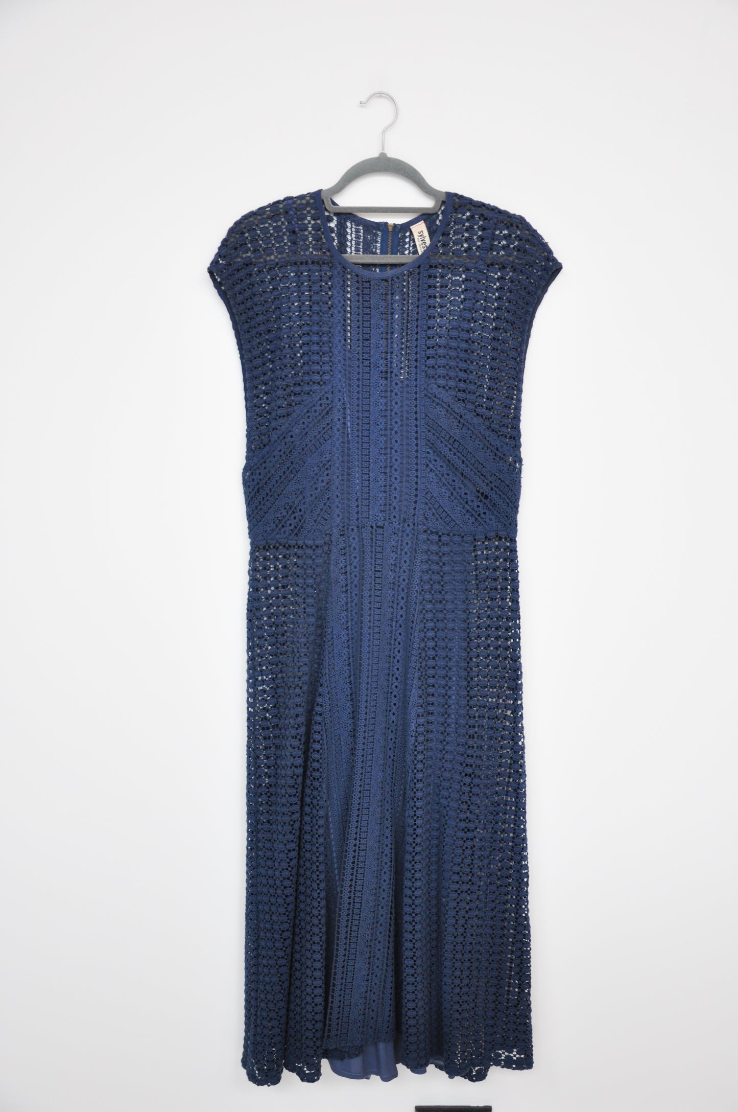 Kate Sylvester Crochet Dress - blue