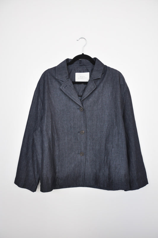 Studio Nicholson Slub Cotton Jacket - Indigo