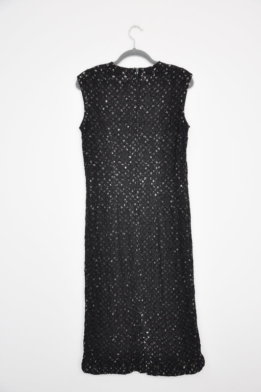 Comme Des Garçons Mid-Length Dress - black/white