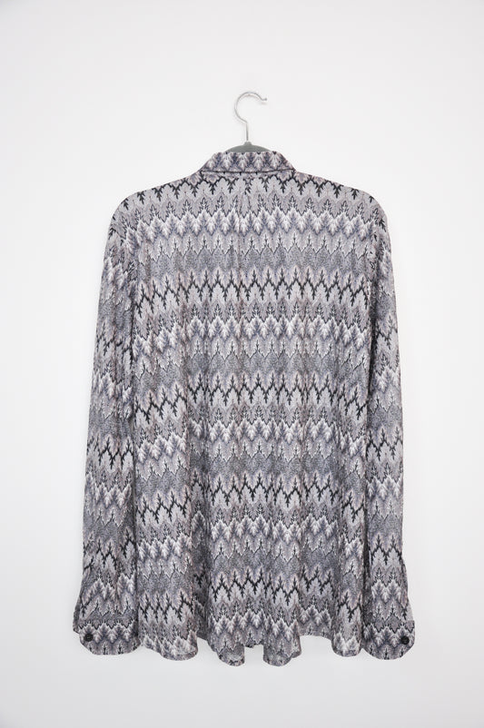 World Knit Shirt - multi grey