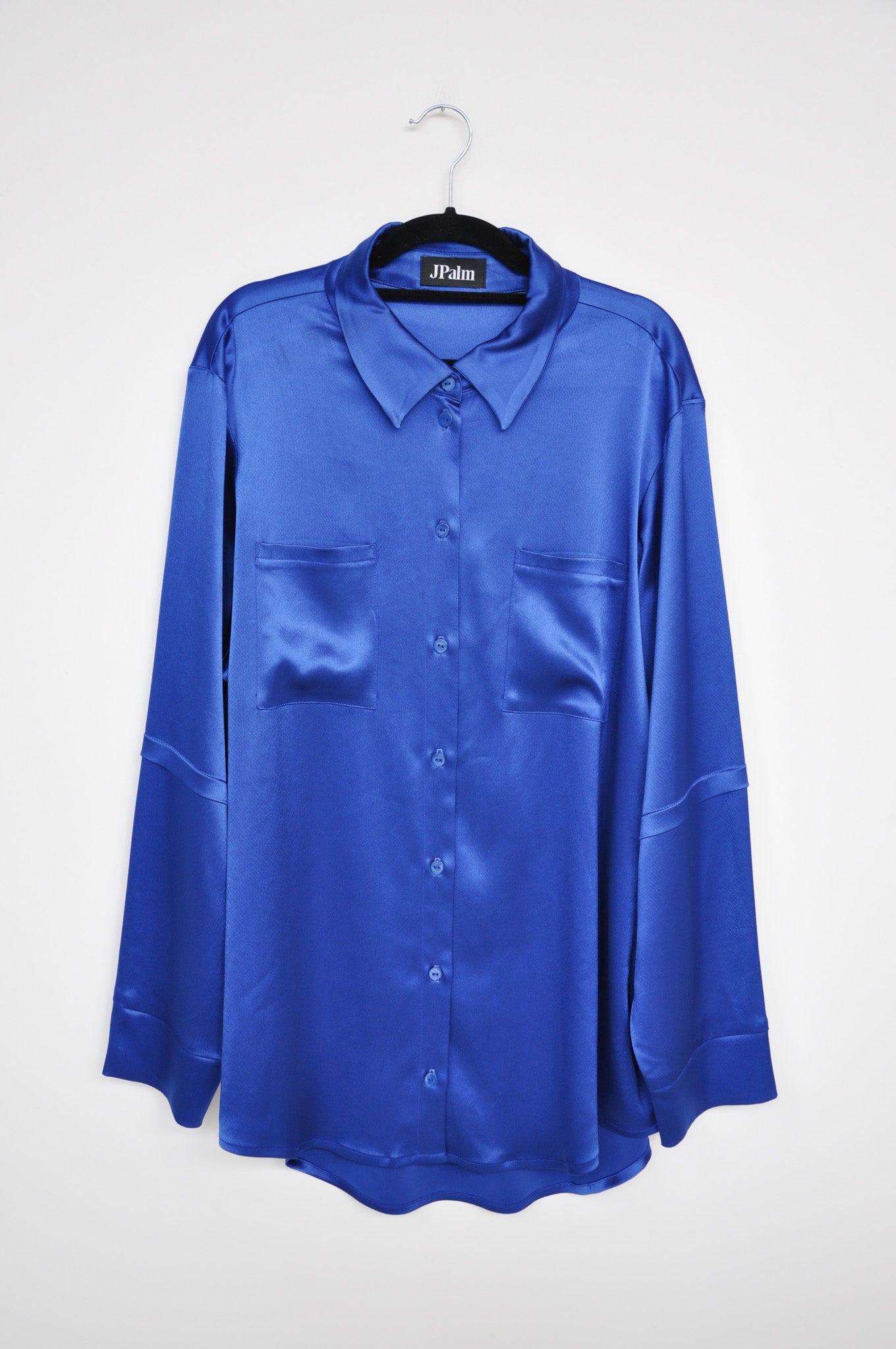 Jpalm Satin Shirt - Colbalt Blue