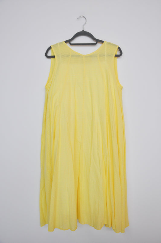 Kowtow Grid Dress - yellow