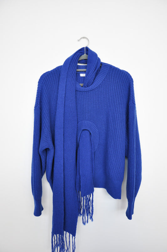 Wynn Hamlyn Loop Jumper + Scarf - Colbalt