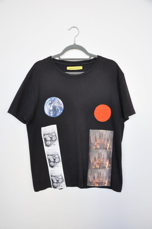 Raf Simons/Sterling Ruby Tee - black/orange/blue/brown