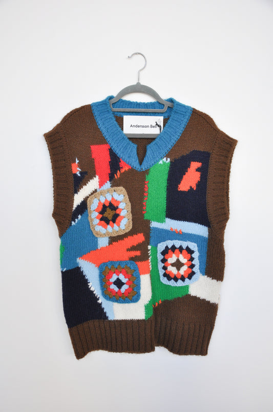 Andersson Bell Vest - brown/blue/red/orange/green