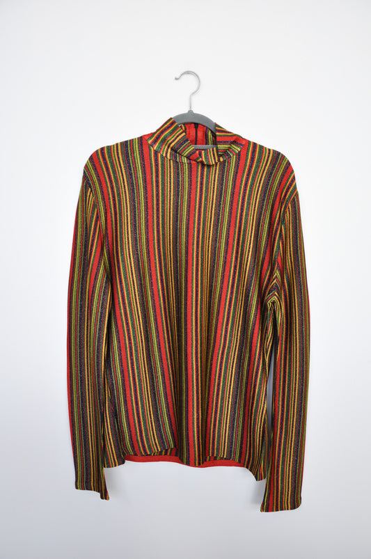 Marco de Vincenzo Turtleneck - Rainbow Stripe