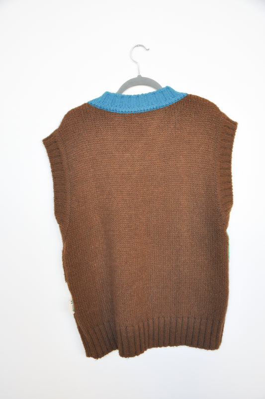 Andersson Bell Vest - brown/blue/red/orange/green