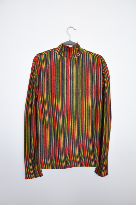 Marco de Vincenzo Turtleneck - Rainbow Stripe