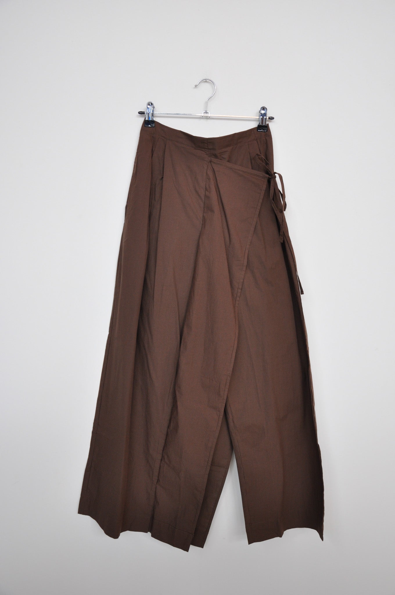 Deiji Studios Double Layer Pant - Carob Check