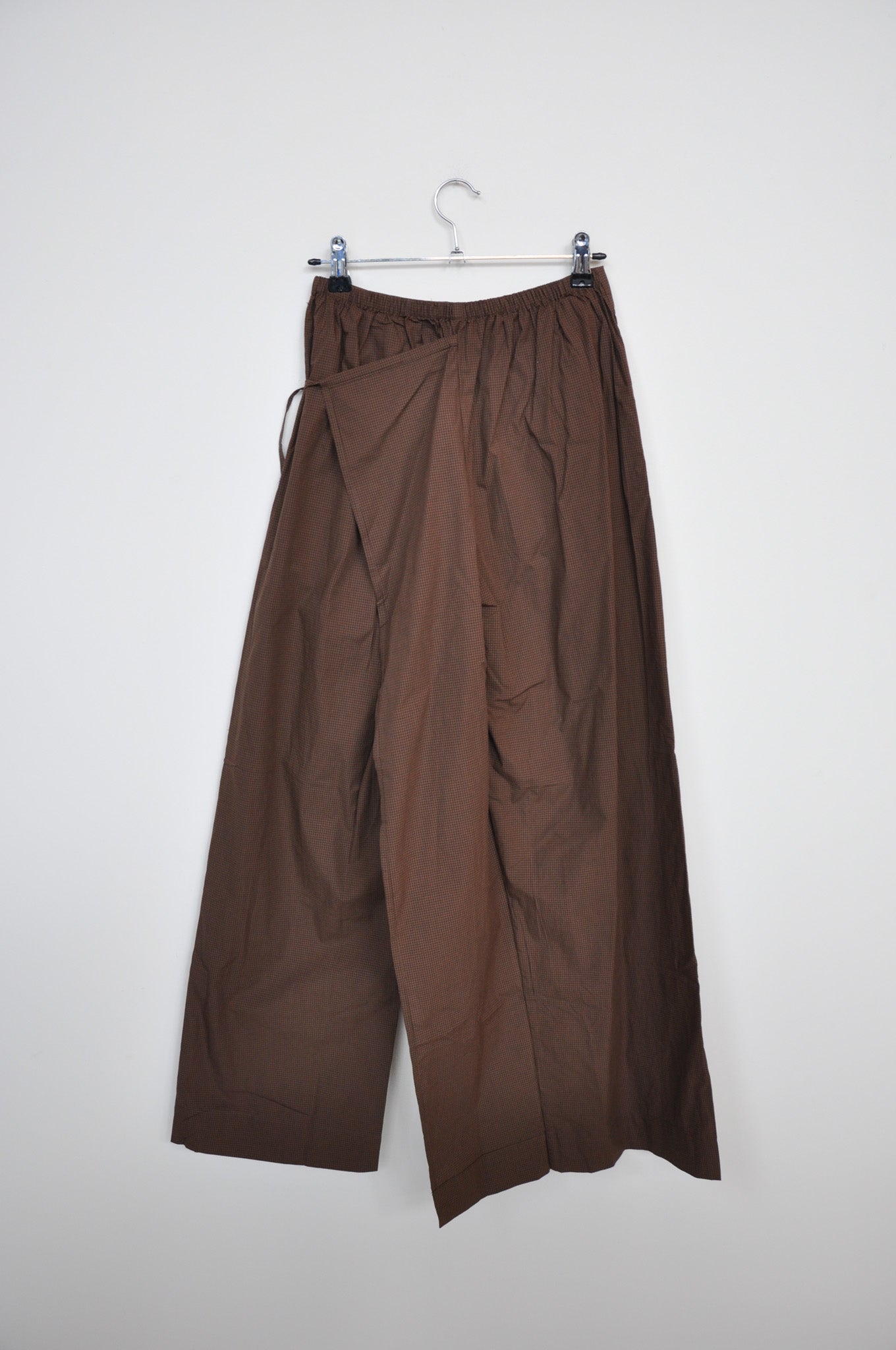 Deiji Studios Double Layer Pant - Carob Check