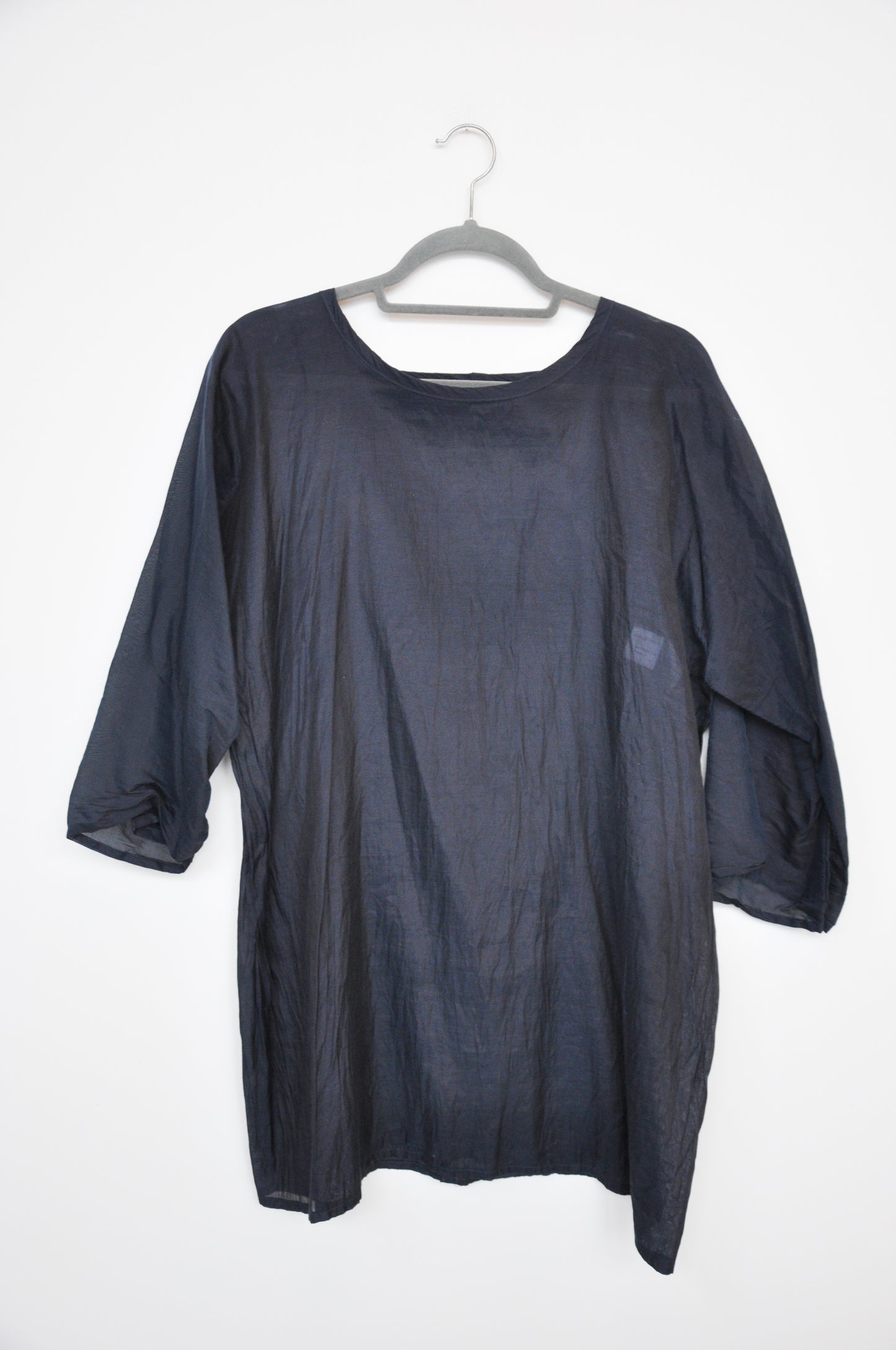 Lela Jacobs Sheer Dress - navy