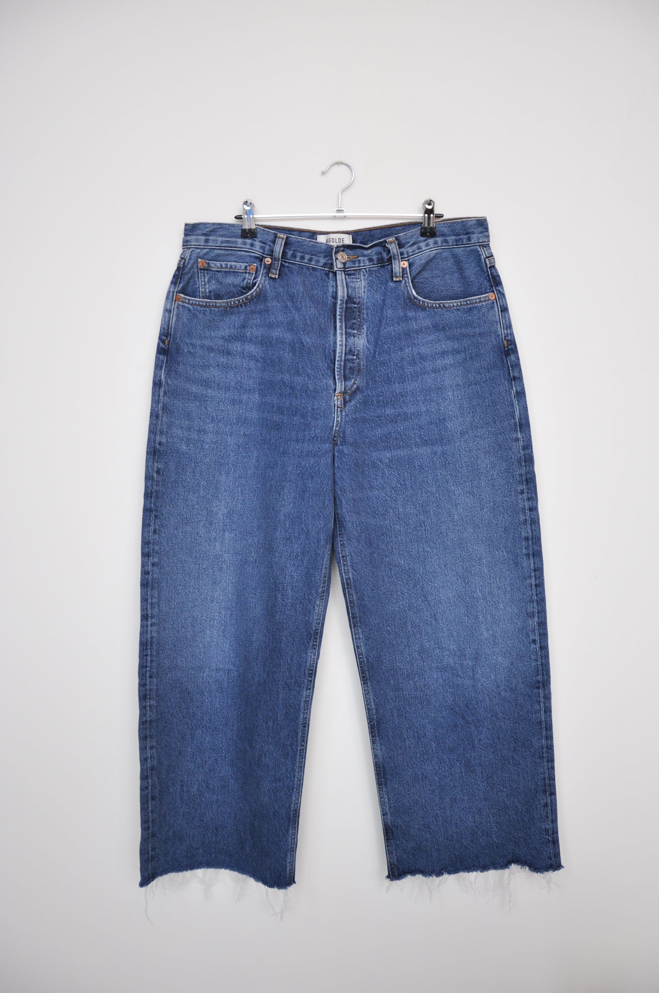 Agolde Straight Leg Jeans - blue