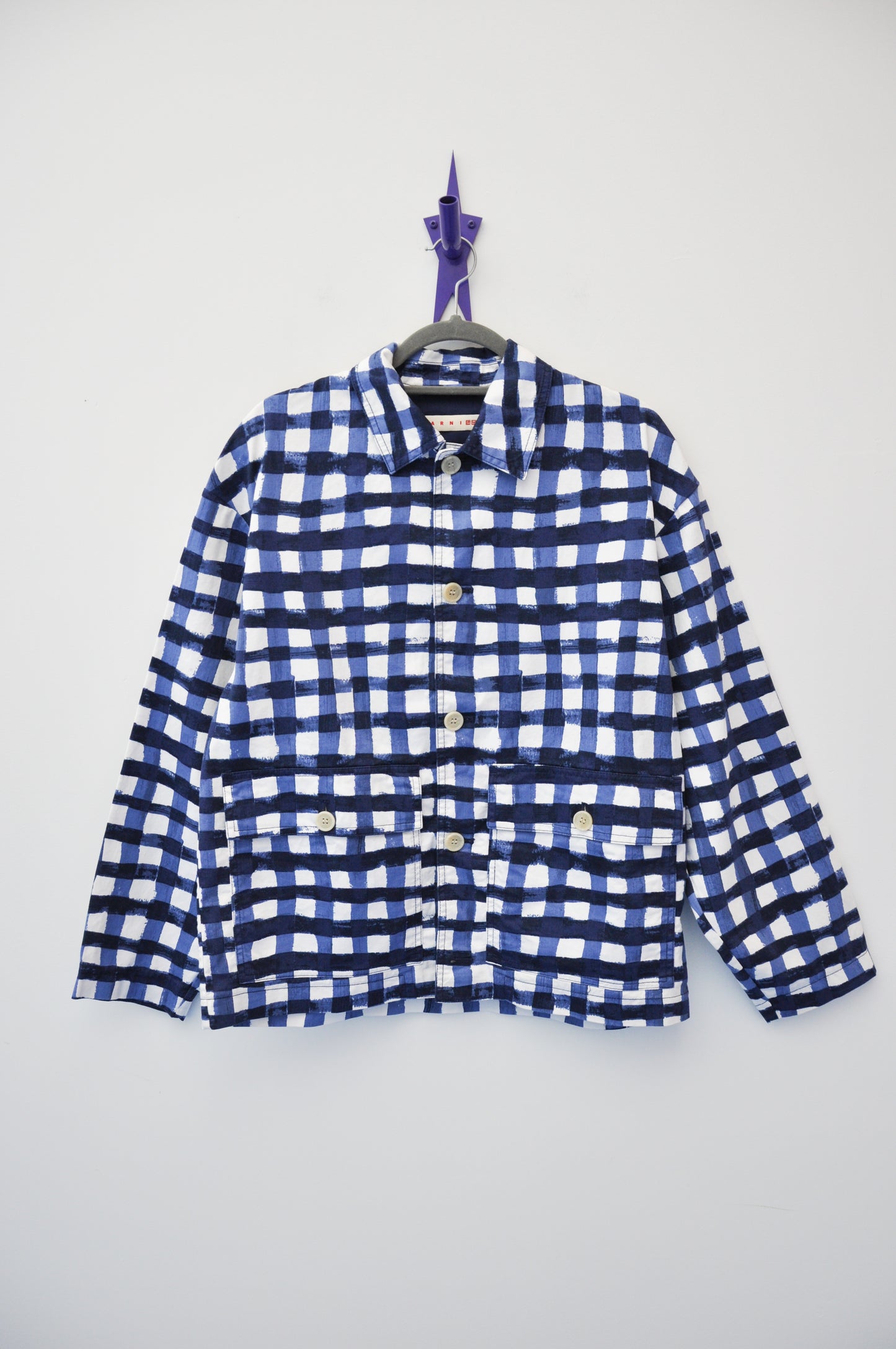 Marni x Uniqlo Jacket - blue/ white gingham