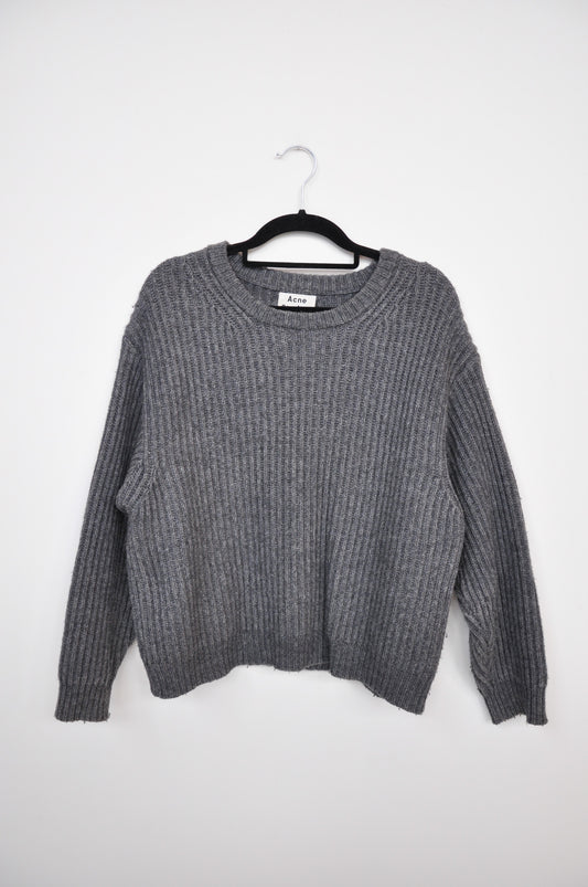 ACNE Studios Cropped Jumper - Grey