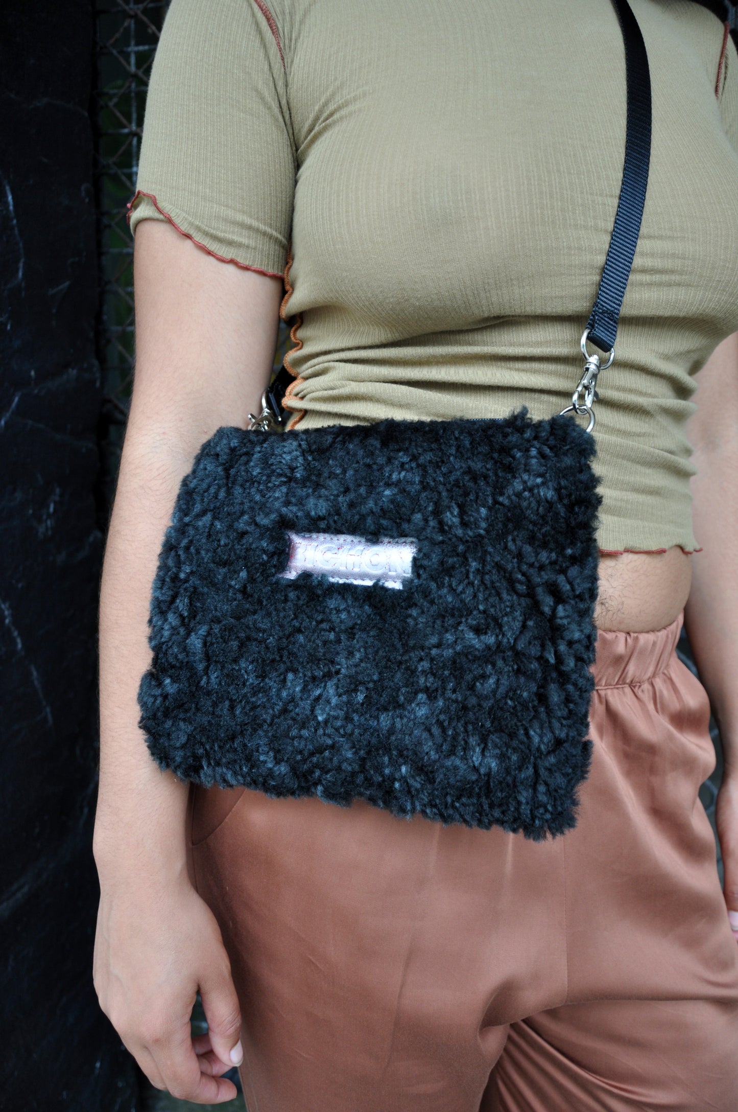 Fluffy Bag in Black