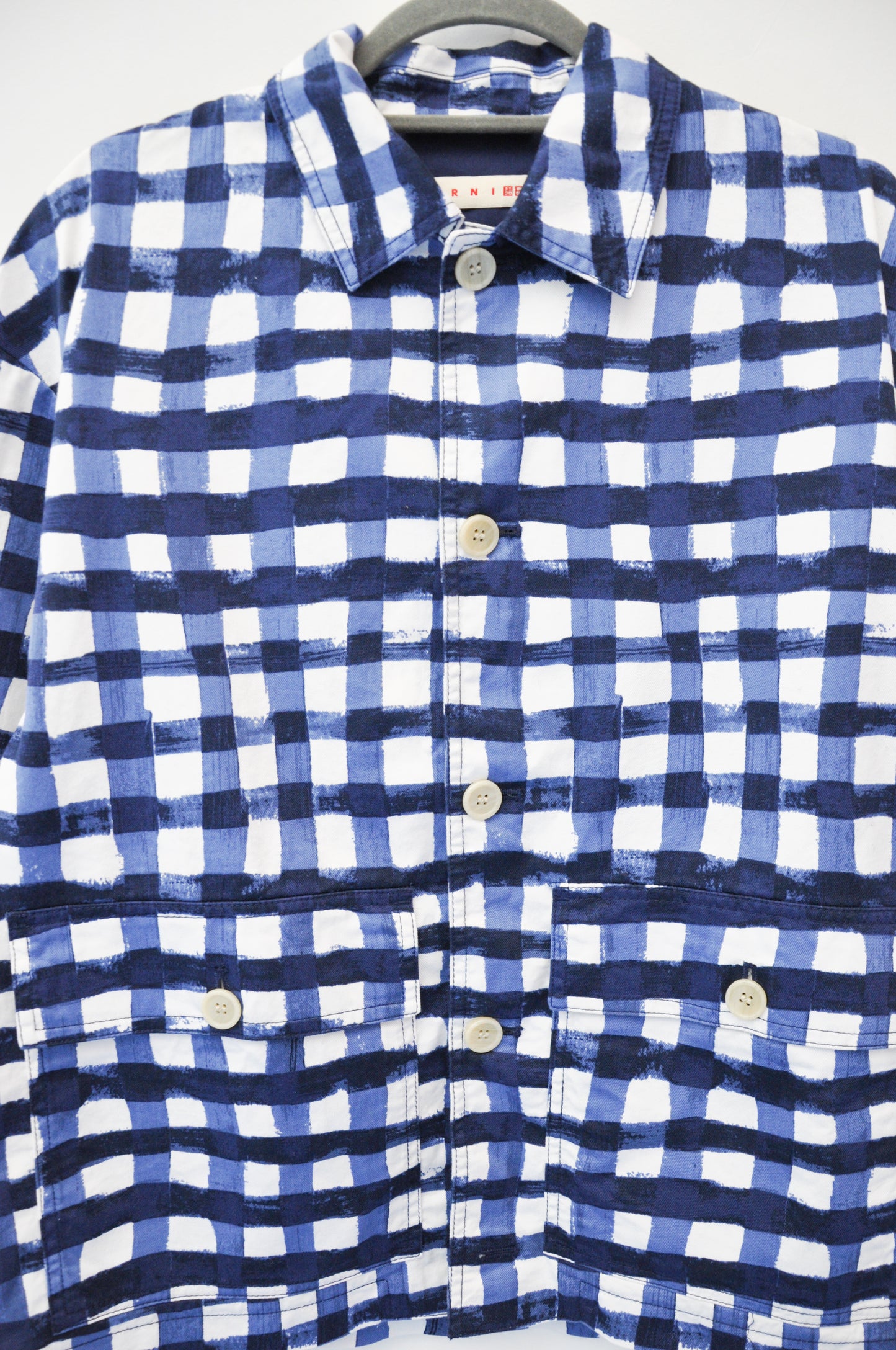 Marni x Uniqlo Jacket - blue/ white gingham