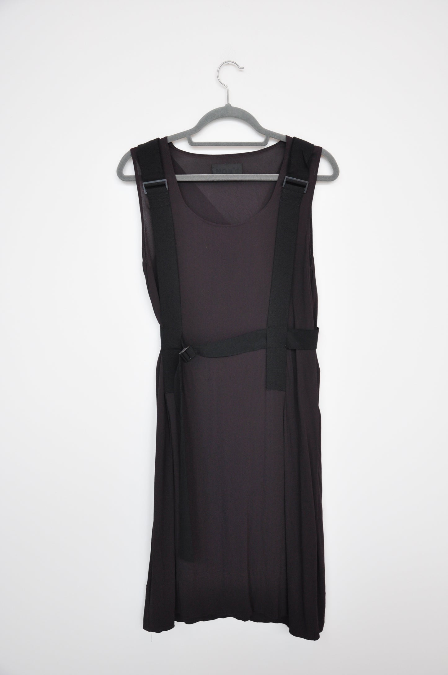 Nom D Buckle Dress - aubergine/black