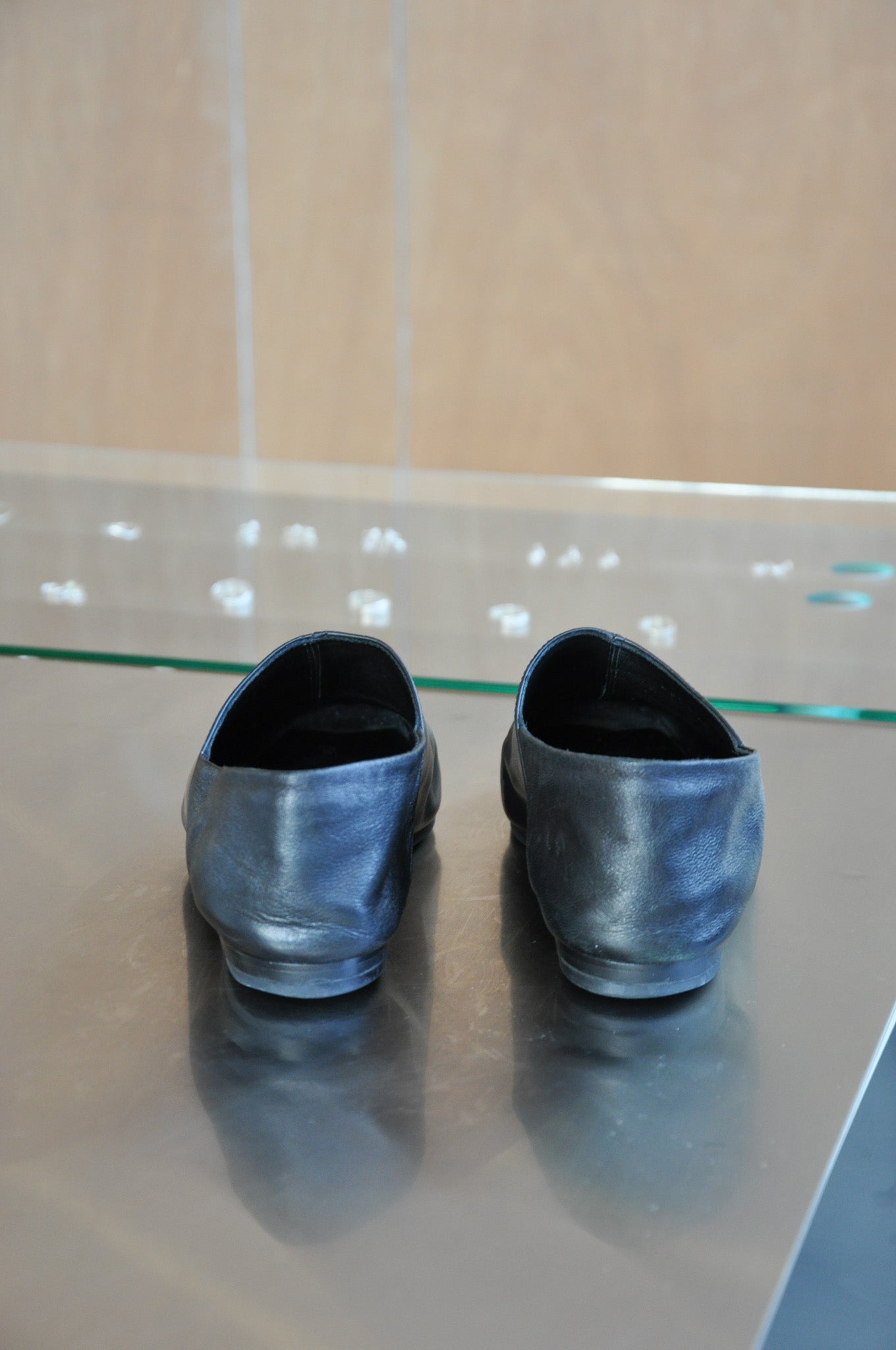 Dries Van Noten Leather Slip on Loafers - Black