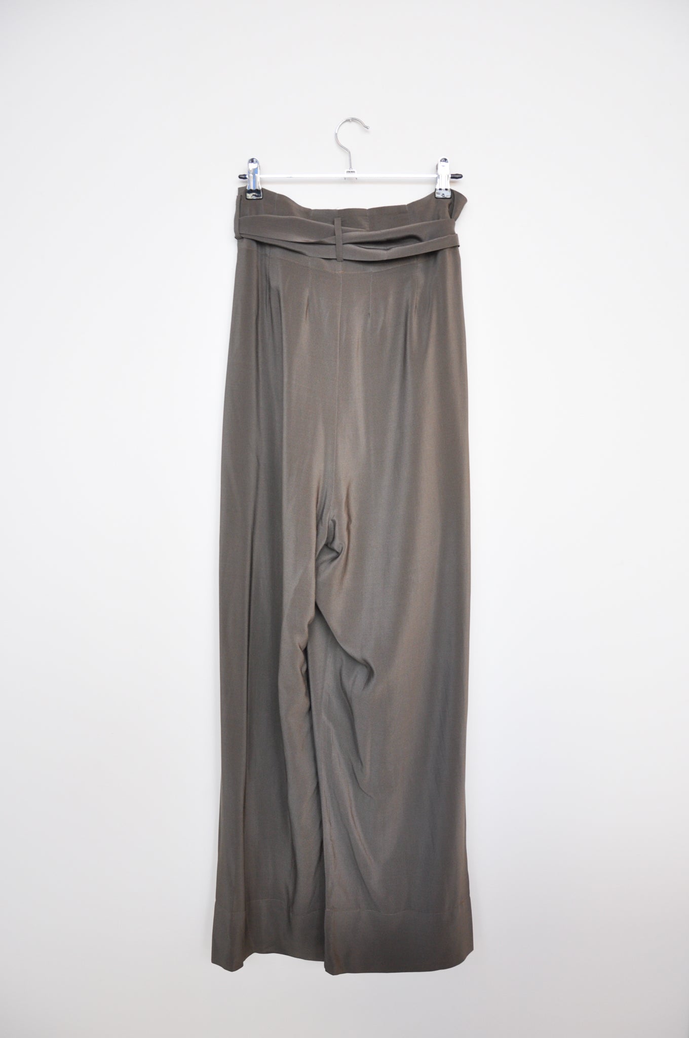 Miss Crabb Cross Front Pants -Grey