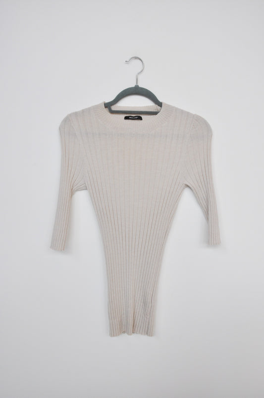Workshop Ribbed Top - Sand