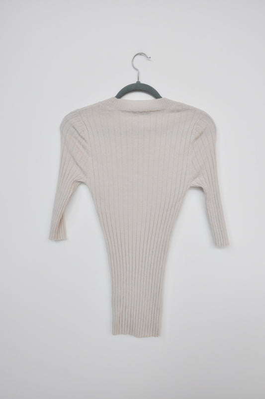 Workshop Ribbed Top - Sand