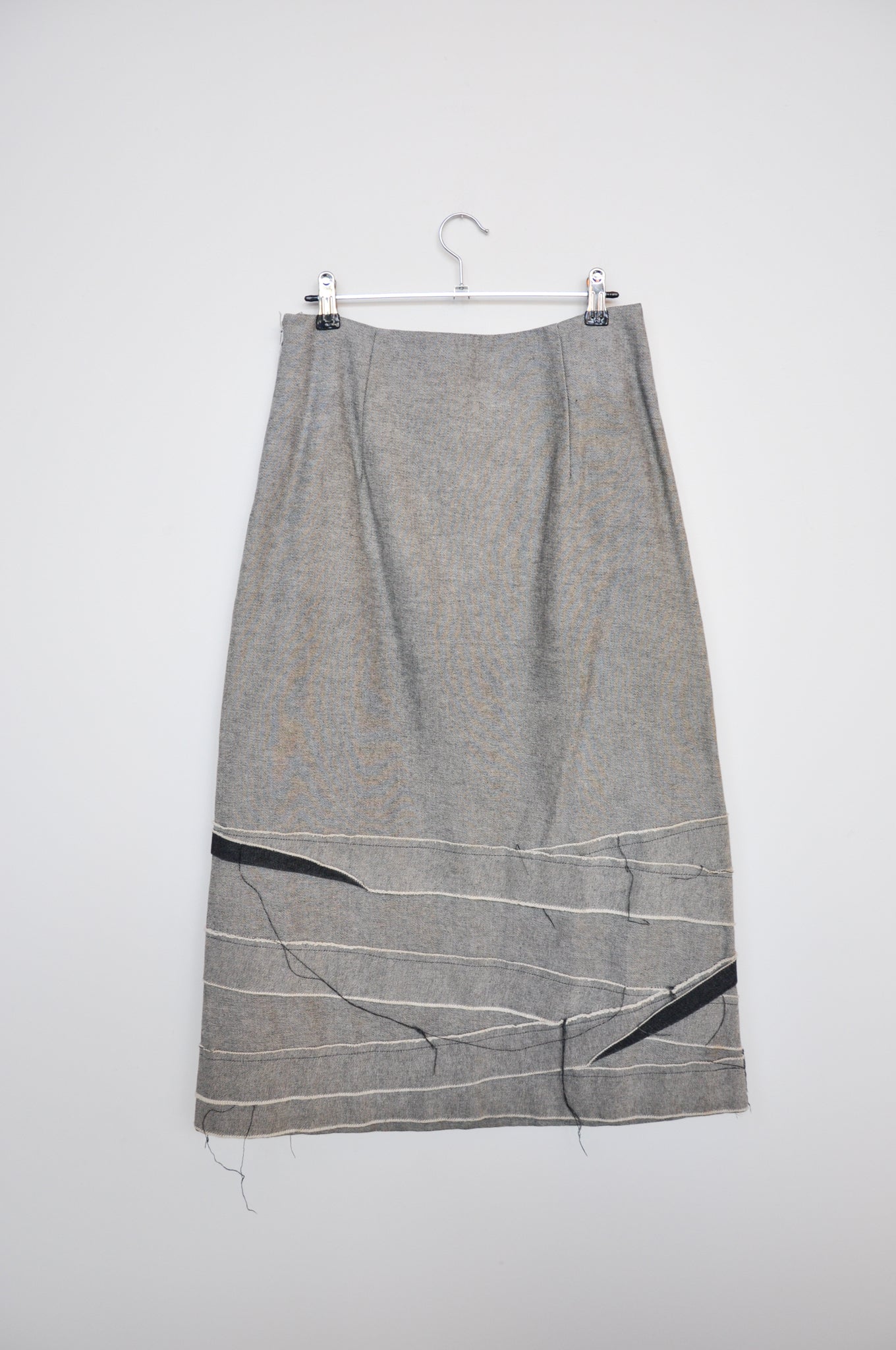 World Denim Skirt - White/Indigo