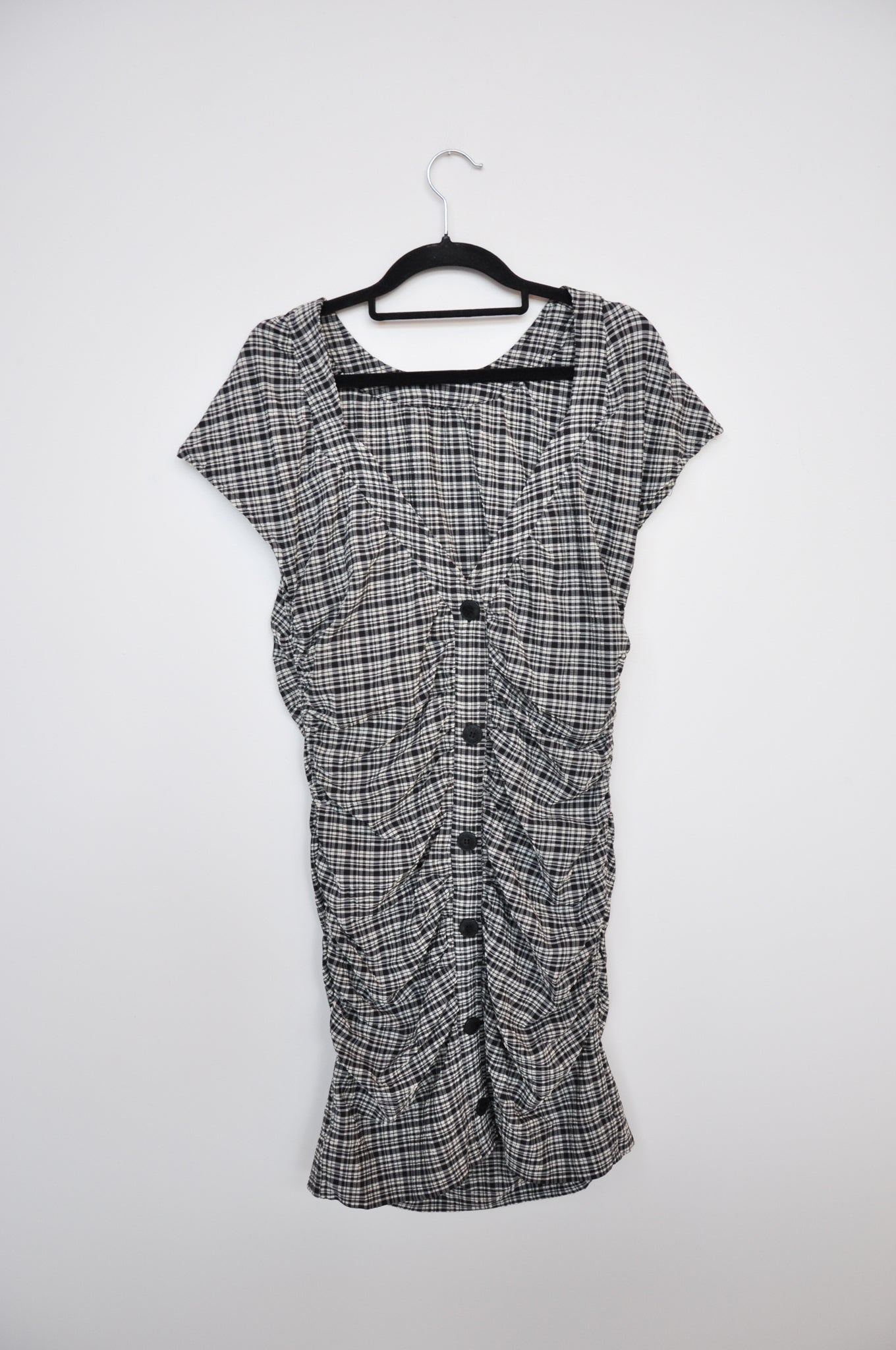Ganni Mini Dress - Black Check