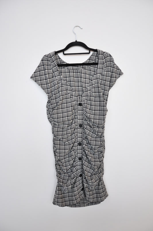 Ganni Mini Dress - Black Check