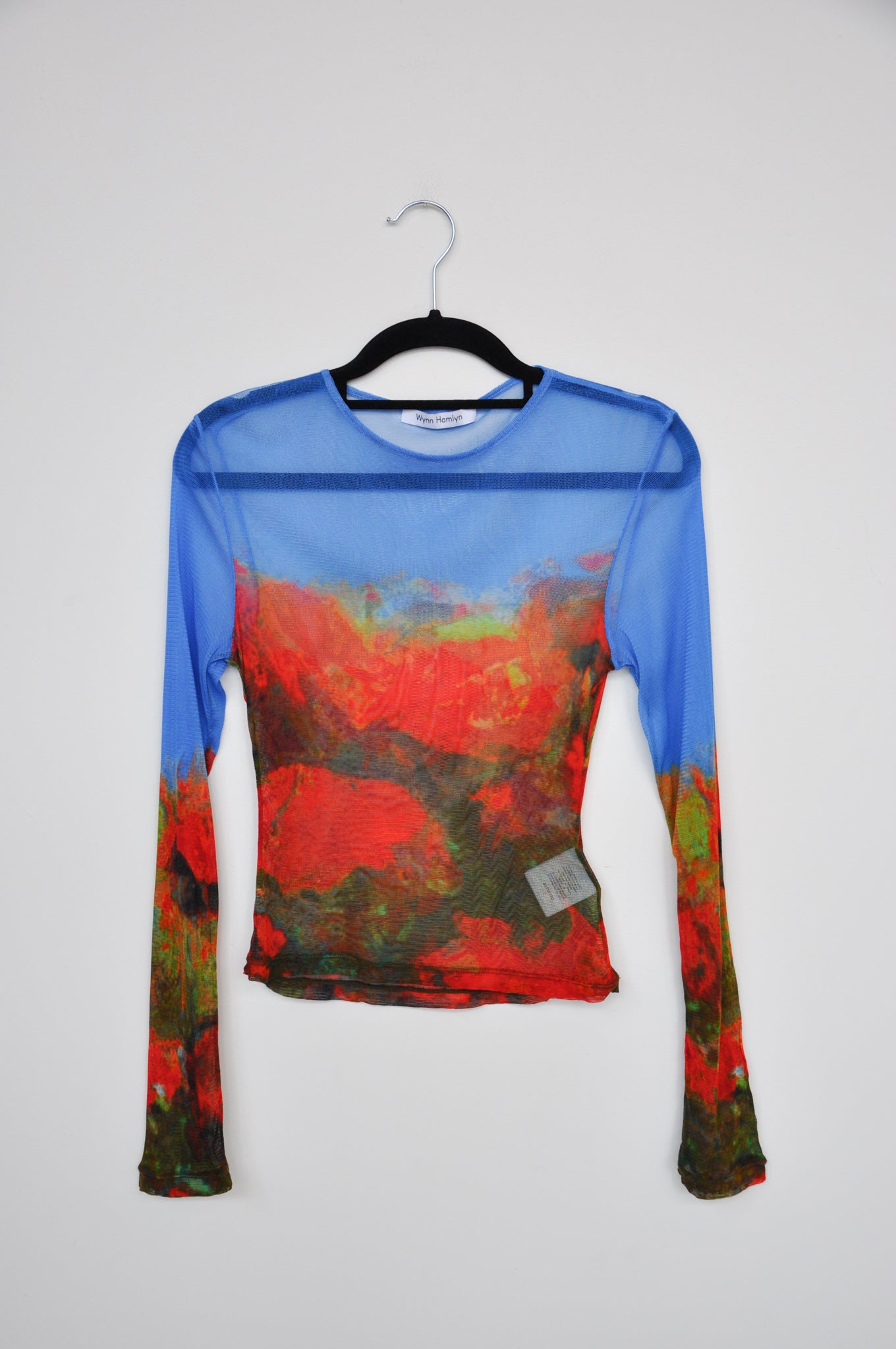 Wynn Hamlyn Mesh Top - Blue / Red / Green Print