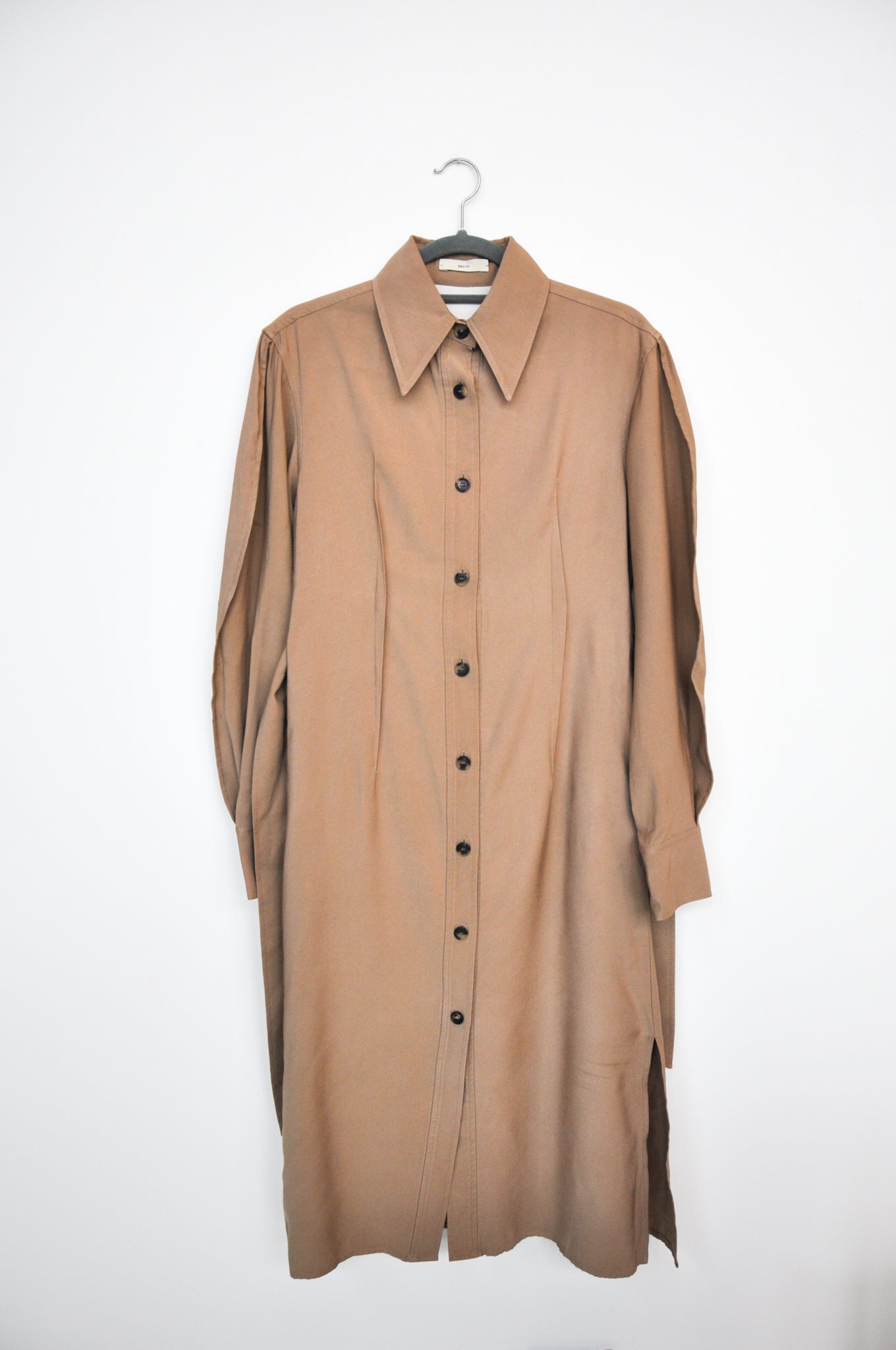 Recto Shirt Dress - khaki