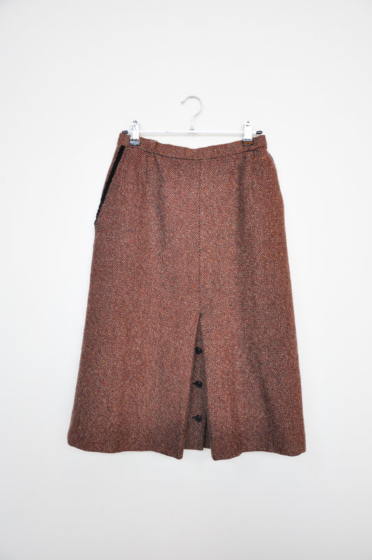 Sportsmaster Wool Skirt - Red/Brown