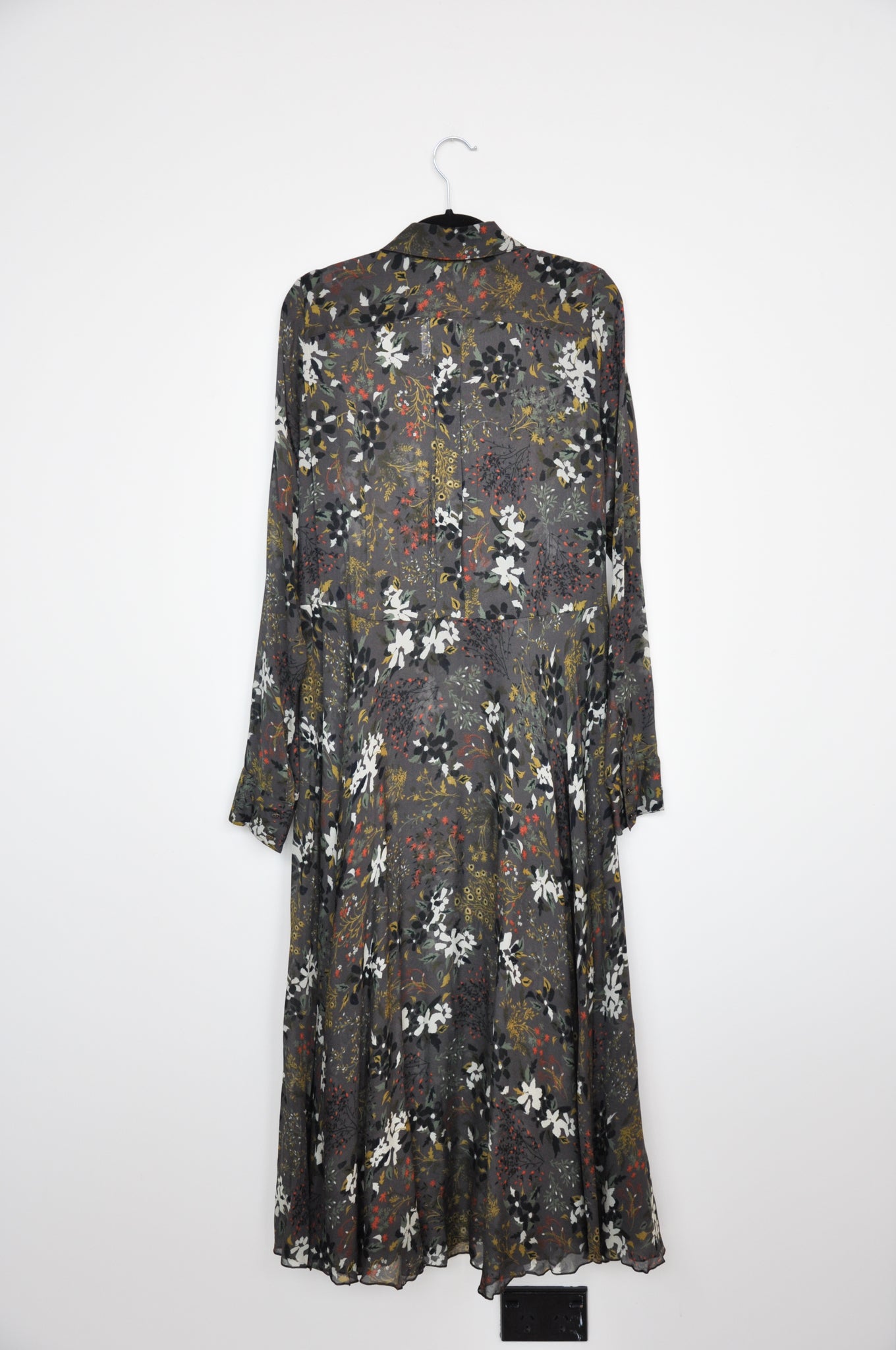 Kate Sylvester Shirt Dress - Green Floral