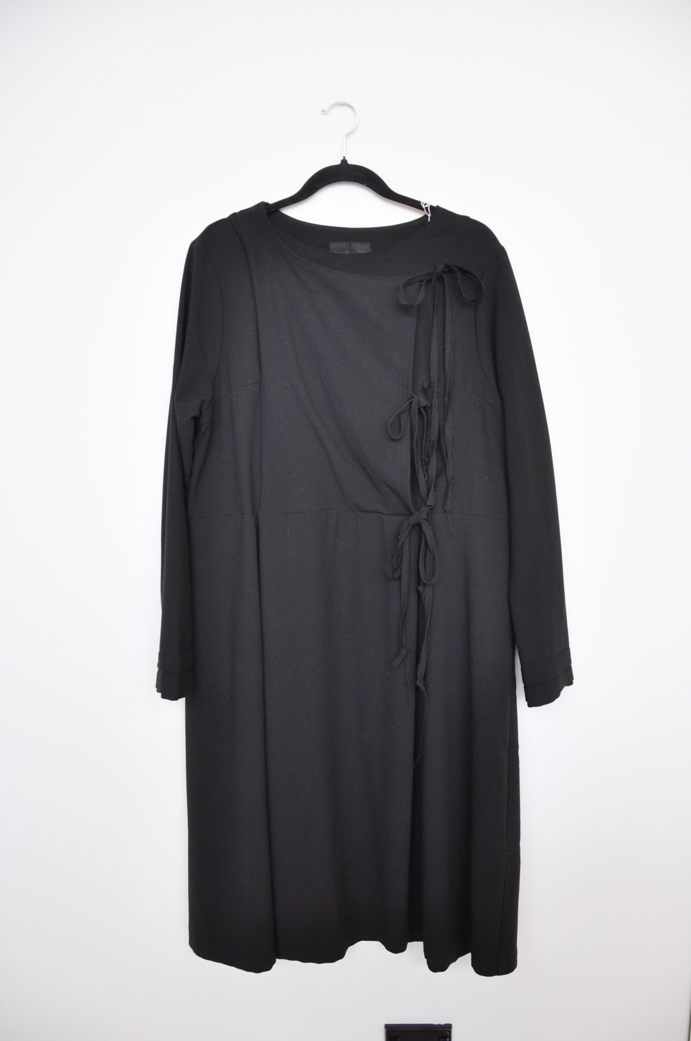 NOM*D Long Sleeve Tie Dress - Black