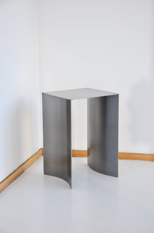 Stainless Steel Curved Side Table